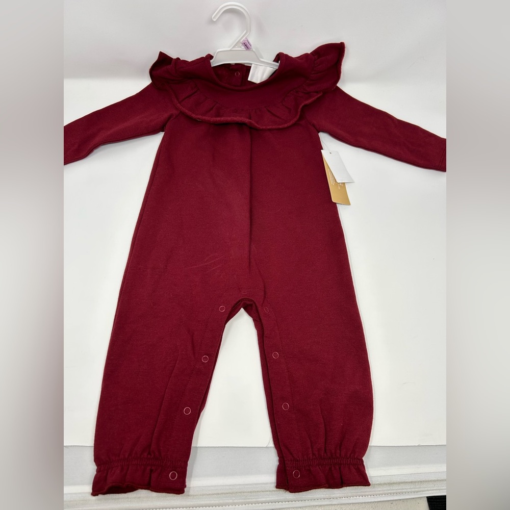 NWT Ever & Ever 9M Baby Red Long Sleeve Jumper